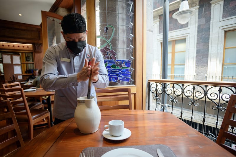 Hot chocolate at El Cardenal, photo by PJ Rountree