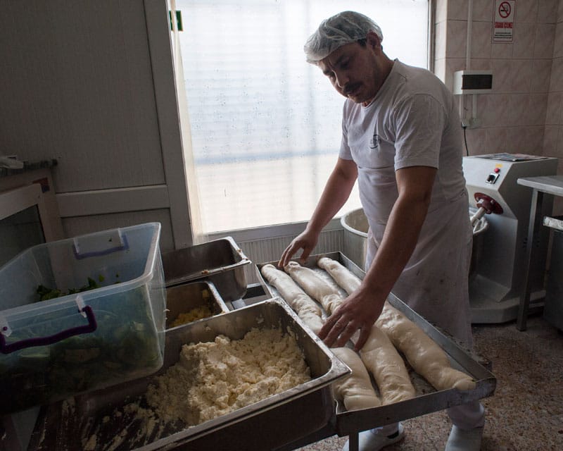 Making börek at Deniz Börek Salonu, photo by Theodore Charles