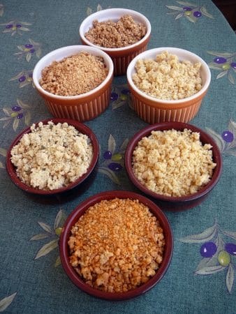 Different types of trahana, photo by Diana Farr Louis