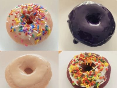 An assortment of doughnuts at the Filipino-American Queens bakery Purple Dough, photo courtesy of Purple Dough
