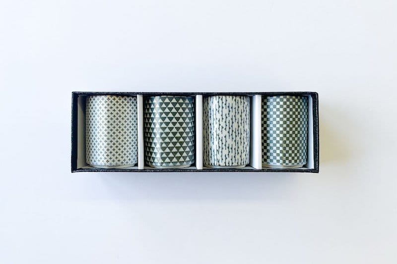 A gorgeous set of Japanese tea cups, photo courtesy of Bunkado