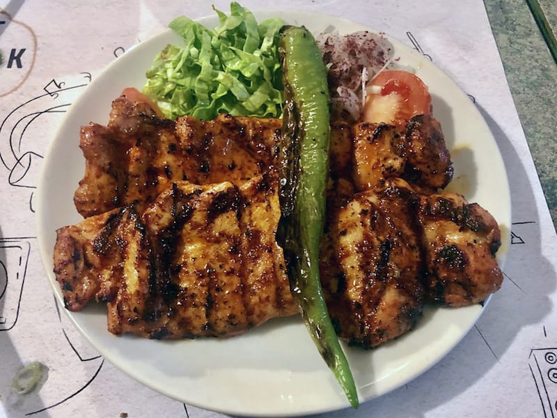 The specialty at Bakar Ocakbaşı is grilled chicken, photo by Paul Benjamin Osterlund