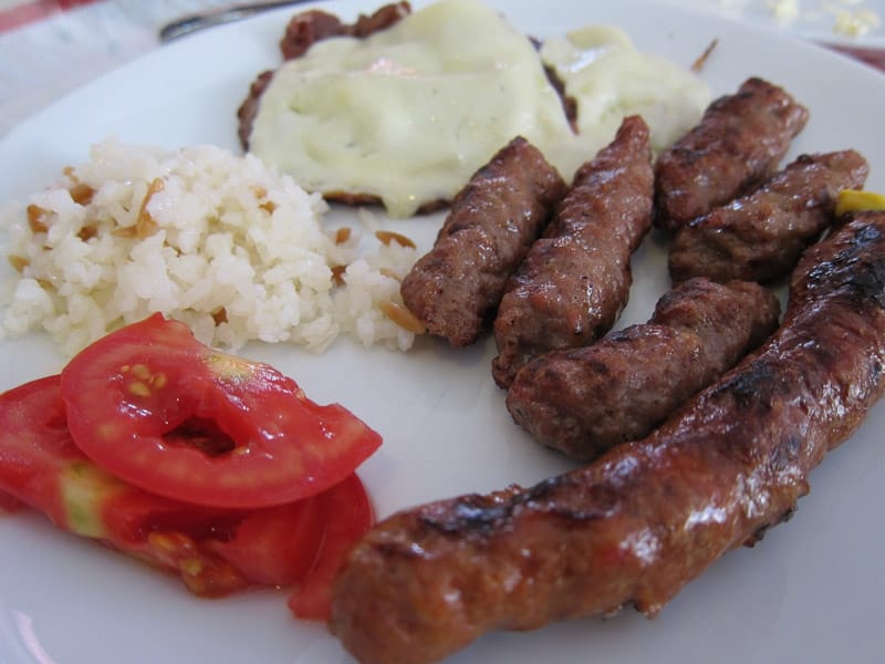 Kabosica, köfte and pleskavica at Mirza Köfte, photo by Ansel Mullins