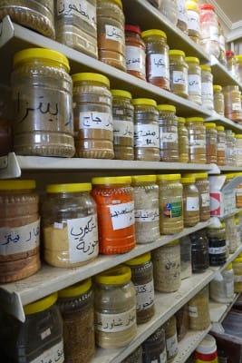 Syrian spices at Al Ahdab, photo by Ansel Mullins