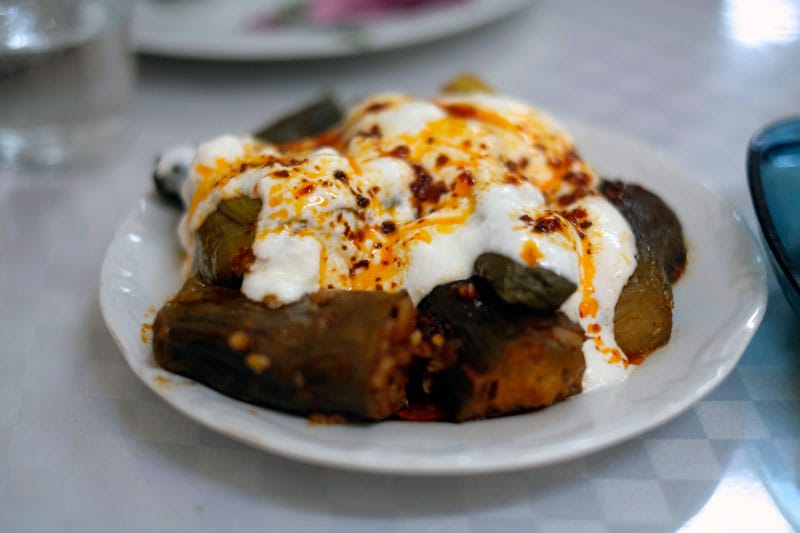 Ben-u Sen's patlıcan and biber dolması, photo by Paul Benjamin Osterlund