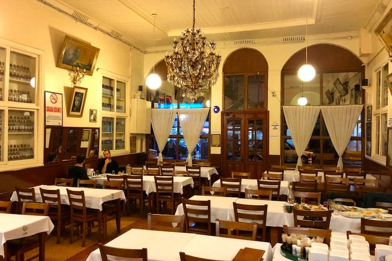 The charming interior of Safa Meyhanesi, photo by Paul Benjamin Osterlund meyhane yedikule best restaurants istanbul