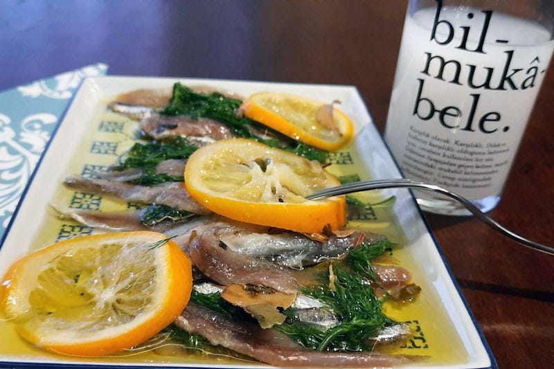 Cured hamsi, photo by Nektaria Anastasiadou