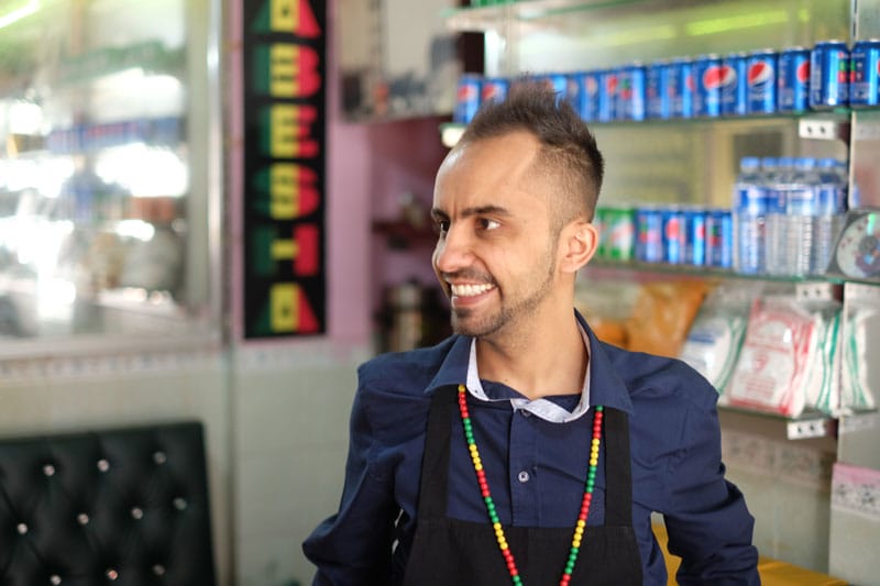 Ramazan, owner of an Ethiopian shop on Kumkapı, photo by Paul Osterlund