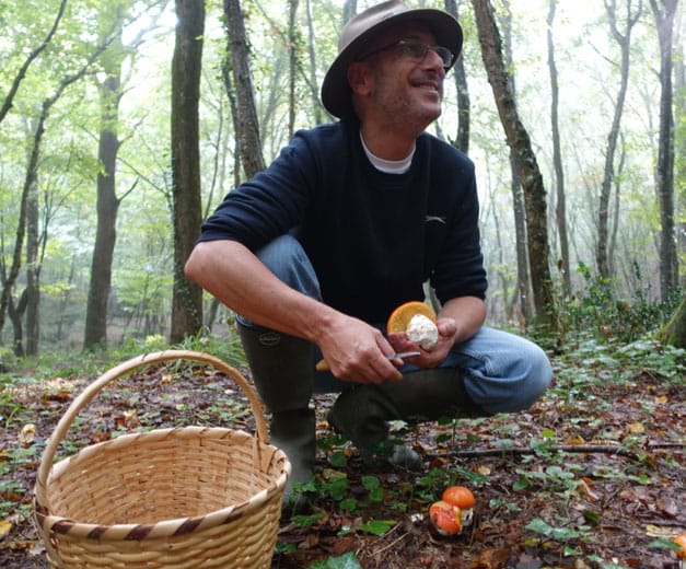 Jilber Barutçiyan, Turkey's leading wild mushroom expert, photo by Ansel Mullins