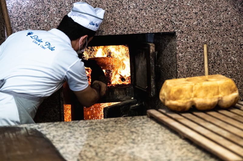 Oakwood-fired stone pide oven, photo by Gökhan Çelem