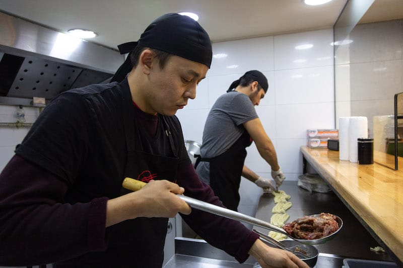 Anas (left) and Sayed (right), the kitchen team at Makana, photo by Bradley Secker uighur restaurant istanbul