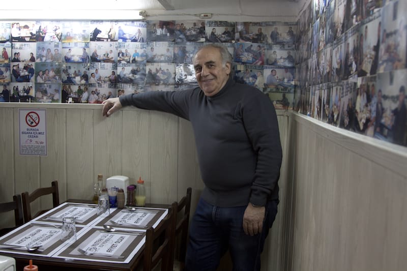 Levon bey inside Mutfak Dili, photo by Istanbul Eats