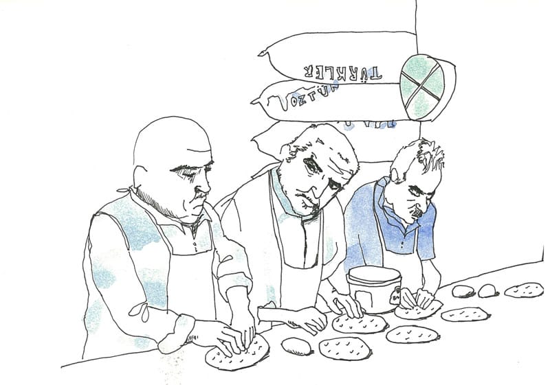 Rejon Kilis Kebab, illustration by Olga Alexopoulou