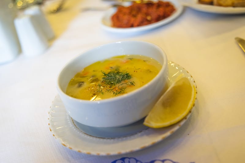 Balık çorbası at Içkisiz Balıkçı Anne, photo by Alex Indra