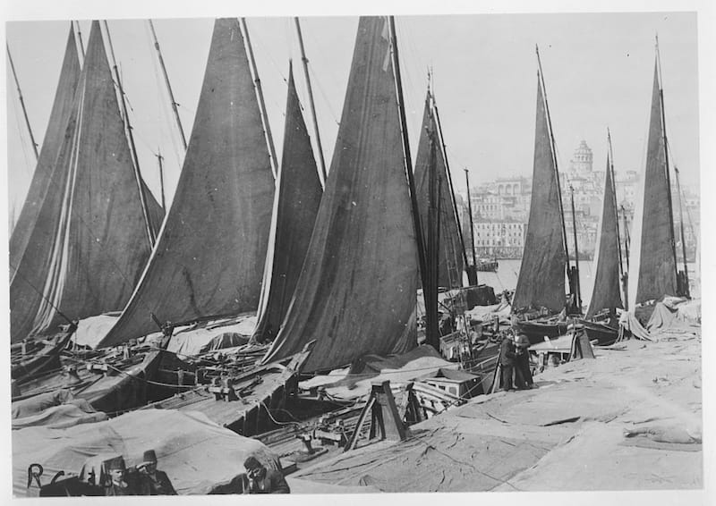 Boats in Istanbul, 1920, from the American National Red Cross photograph collection, Library of Congress