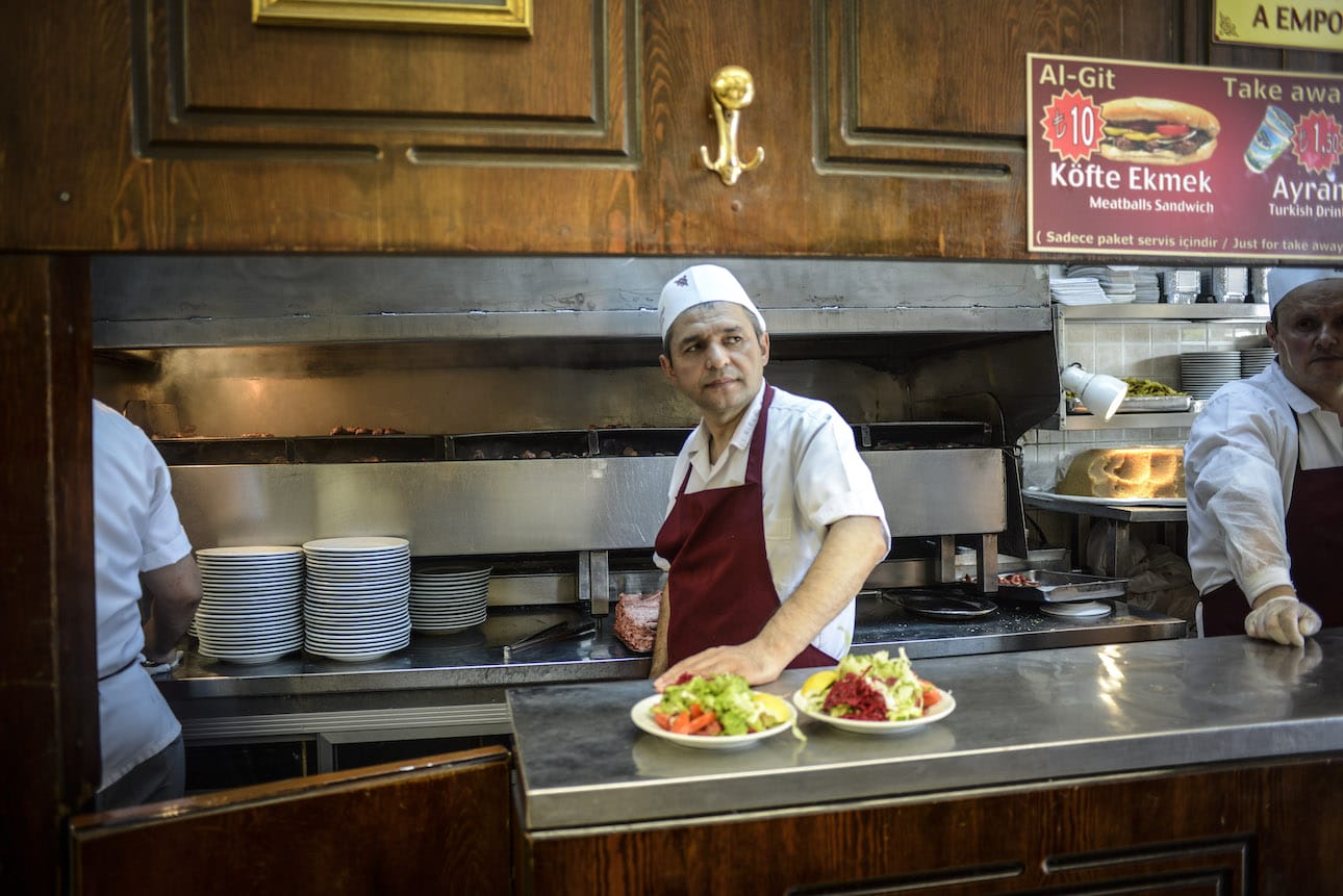 line cook at Tarihi Sultanahmet Köftecisi