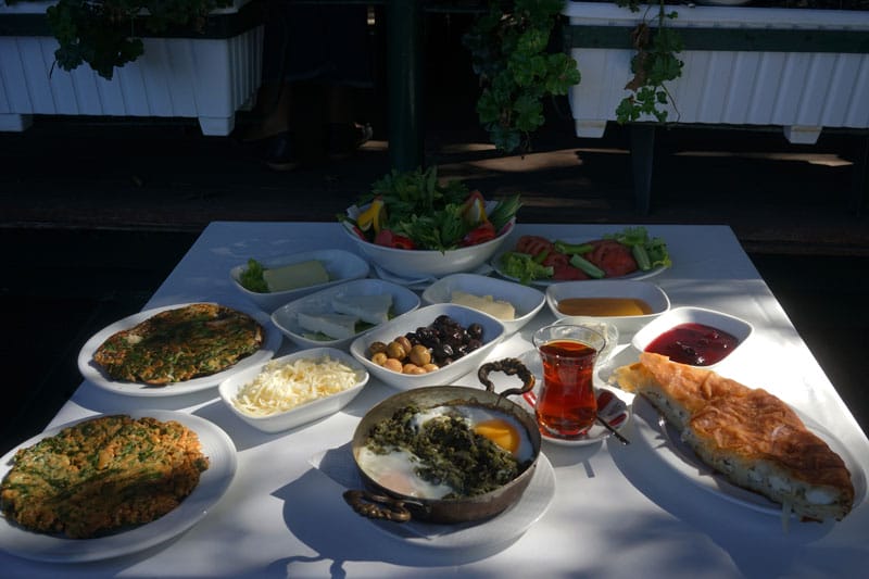 Black Sea specialties at Trabzon Kültür Derneği, photo by Monica Fritz