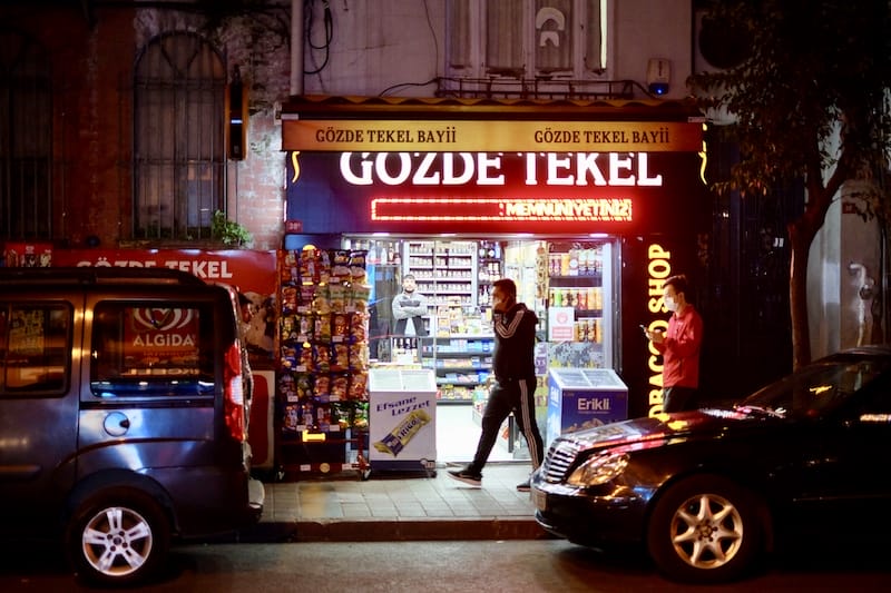 Gözde Tekel, a tiny wine shop and convenience store in Istanbul's Kurtuluş neighborhood, photo by Paul Benjamin Osterlund wine shop istanbul