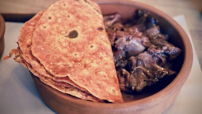 The oxtail and tortillas at Yek Boçik, photo by Paul Benjamin Osterlund