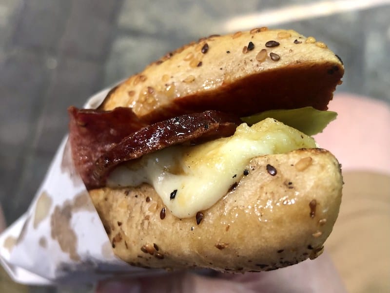A kumru sandwich from Kumrucu Apo in Izmir, photo by Paul Benjamin Osterlund Kumrucu Apo