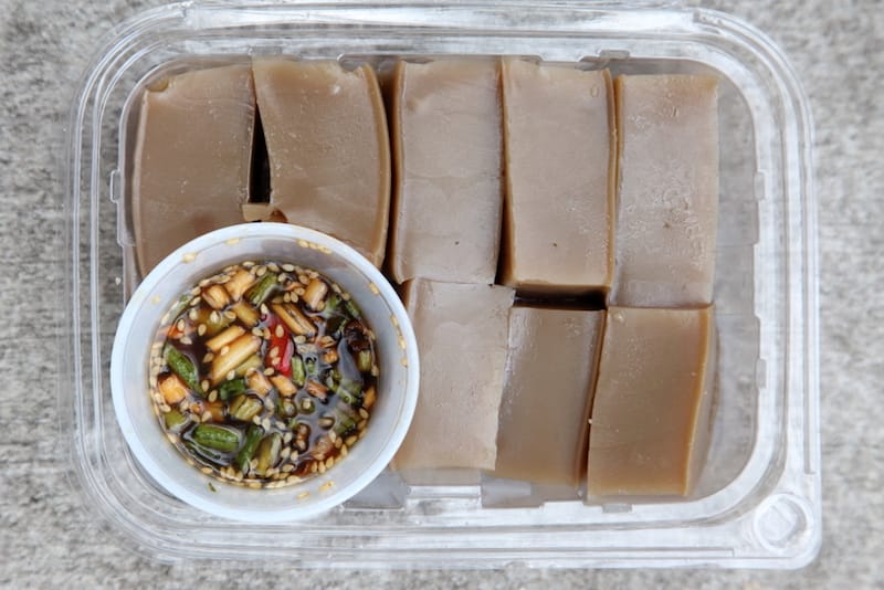 Dotori muk at Hansol Food, Murray Hill, Queens, photo by Dave Cook