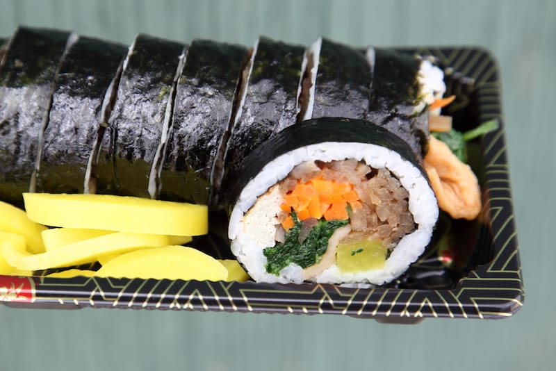 Gimbap, New York Kim-Bob NaRa, Murray Hill, Queens, photo by Dave Cook