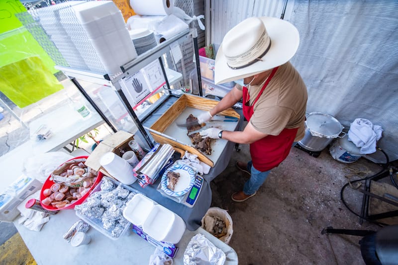 “Birria has been in our family for many generations,” says Hector Ramirez of El Jaliciense, photo by Vitaly Belousov