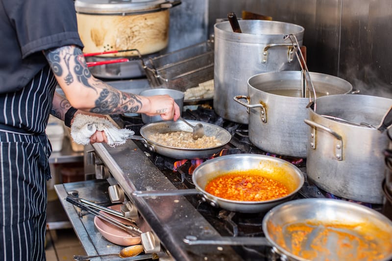 The kitchen at Hanchic, photo by Vitaly Belousov