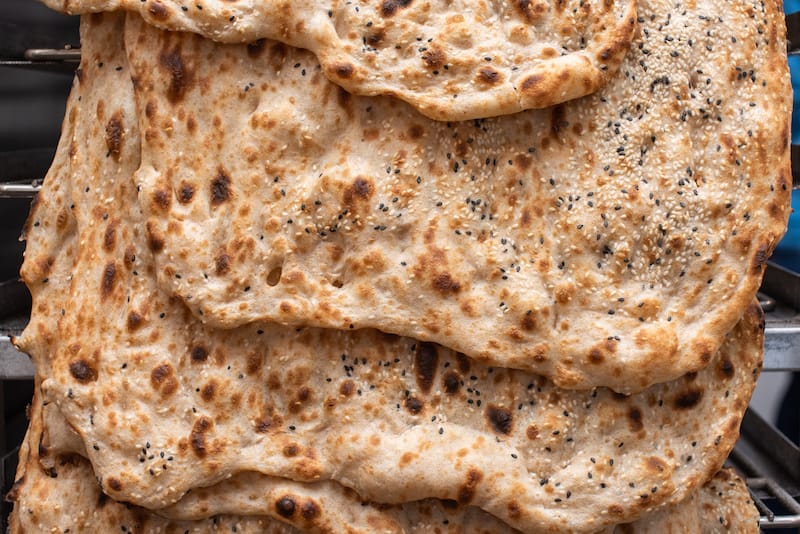 An ancient bread, legend ascribes the origins of sangak to the 10th-century Persian military, photo by Vitaly Belousov