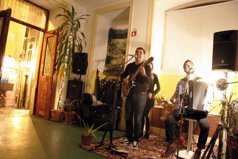A forró band plays at Casa do Brasil, photo by Francesca Savoldi
