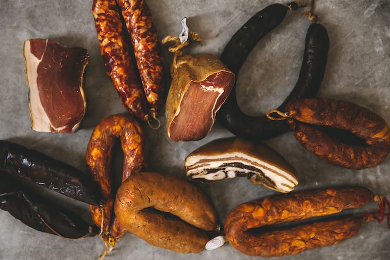 Some of the Portuguese cured meats available through A Praça’s online market, photo courtesy of A Praça