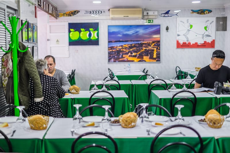 The interior of Maçã Verde, photo by Tiago Pais tasca best restaurants lisbon