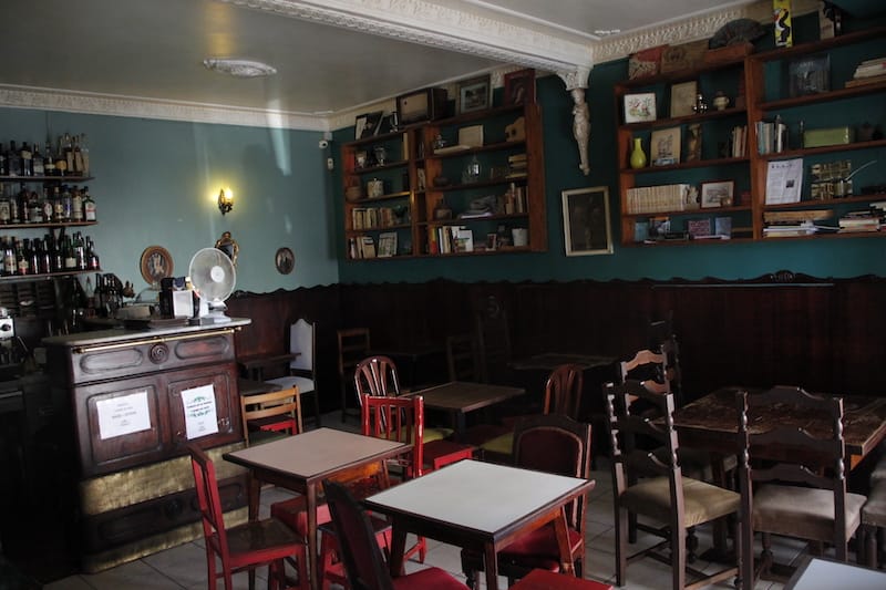 Botequím’s cramped interior fits a dozen or so antique tables, photo by Francesca Savoldi