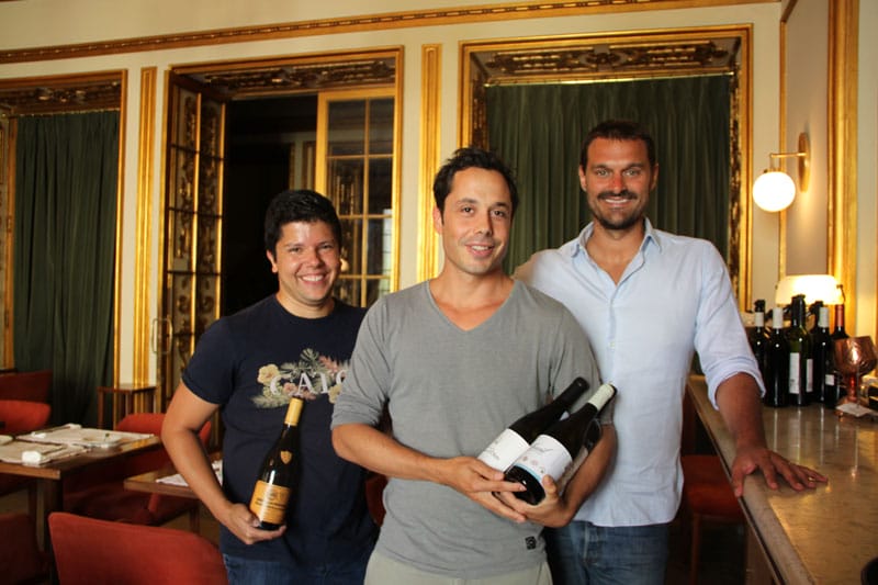 Francisco Cunha, Nuno Oliveira and Paulo Salvador at Café Lisboa, photo by Francesca Savoldi