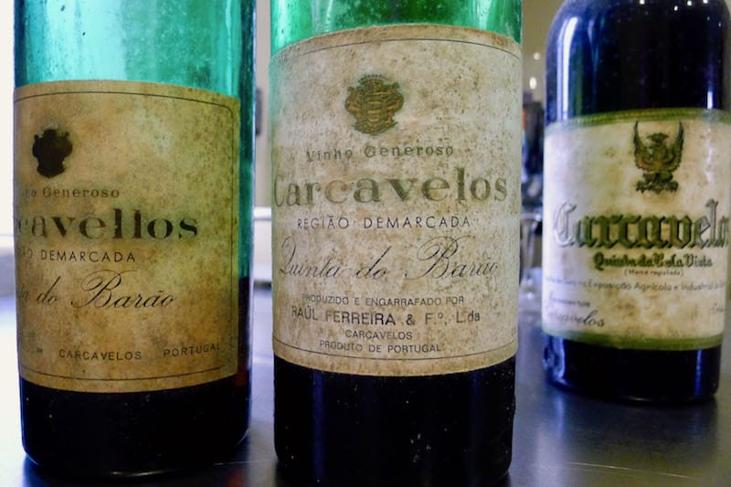 Bottles from now-defunct Carcavelos producers, photo by Paul Ames