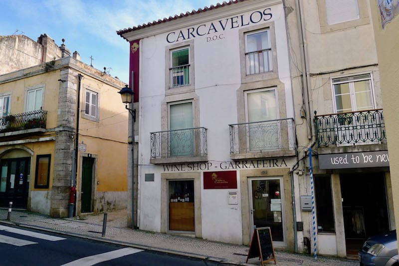 The wine shop in Oeiras that houses the Vinho de Carcavelos Fraternity, photo by Paul Ames