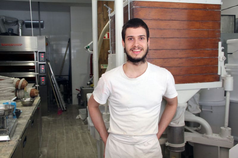 The baker behind Gleba, Diogo Amorim, photo by Francesca Savoldi