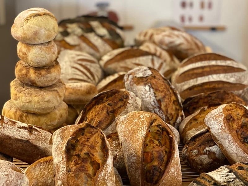 Loaves of bread made by The Millstone Sourdough, photo by The Millstone Sourdough