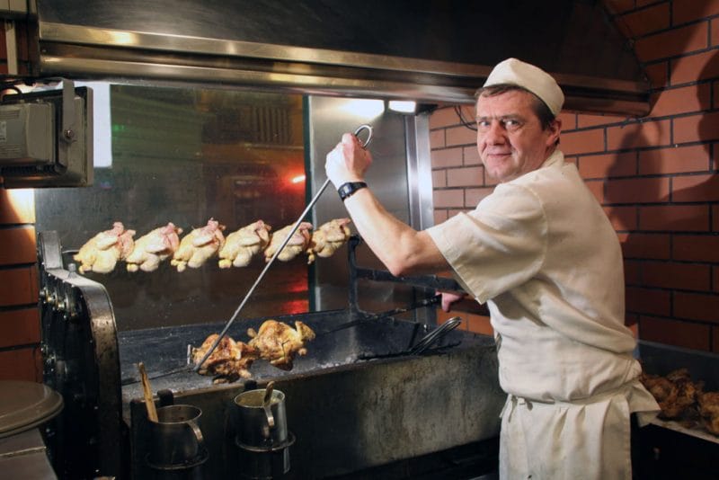The grill at O Churrasco, photo by Francesca Savoldi