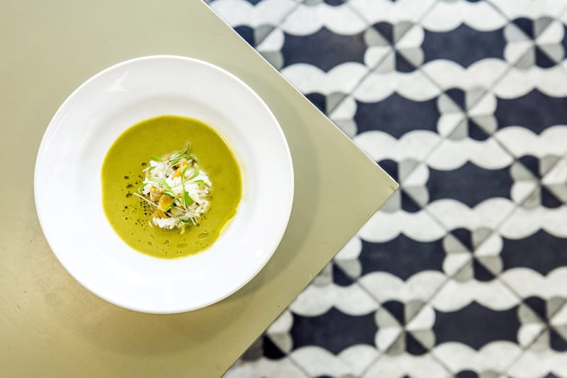 Canja de lingueirão (razor clam soup) at Taberna Albricoque, photo by Rodrigo Cabrita
