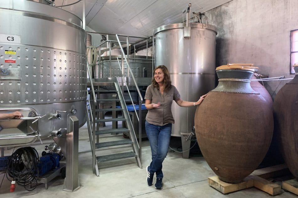 Susana Esteban puts her own twist on the traditional amphora, or talha, wines from Alentejo, photo courtesy of Susana Esteban