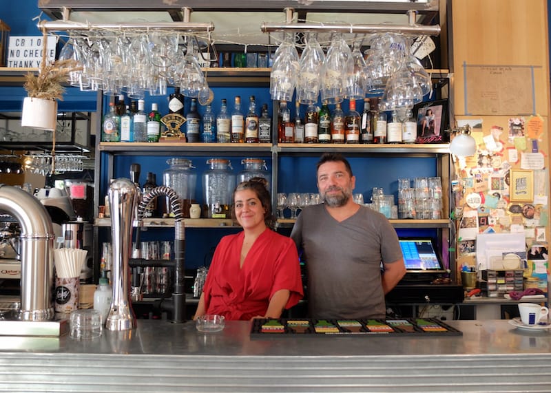 The owners of Parpaing qui Flotte in Chave, photo by Alexis Steinman