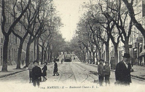 An old postcard of the Boulevard Chave, photo by Alexis Steinman
