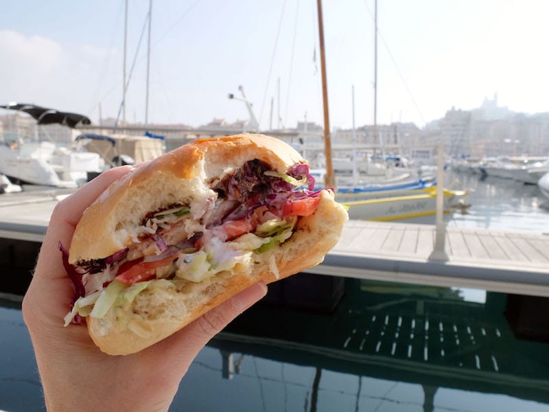 One of the sandwiches from Chez Fanny in Marseille, photo by Alexis Steinman Chez Fanny