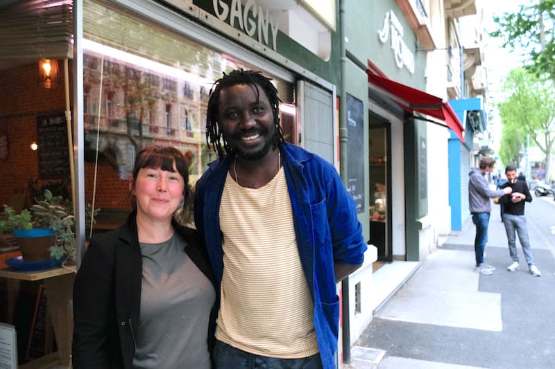 Gagny, a smiling, self-taught chef from Mali, and his amiable French partner, Julie, are behind La Cuisine de Gagny in Marseille, photo by Alexis Steinman