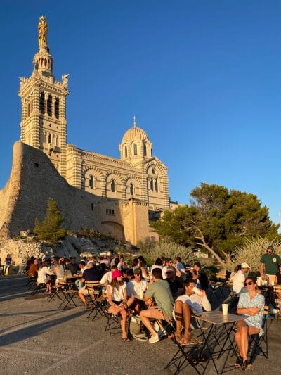 Le Bon Air is located at the Notre Dame de la Garde, photo by Annie Etheridge
