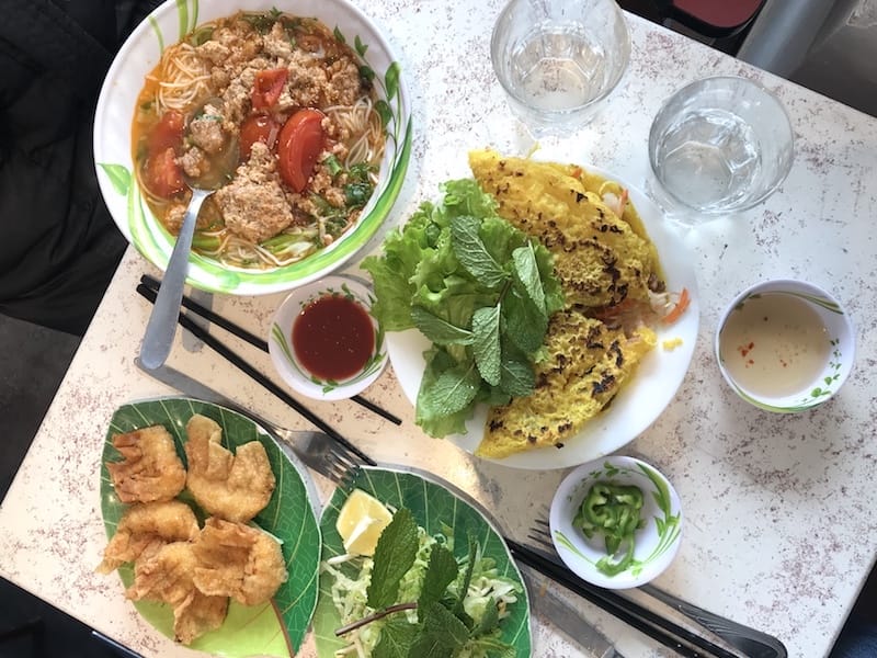 Some of the Vietnamese dishes on offer at the lunch-only Nguyen-Hoang restaurant, photo by Alexis Steinman