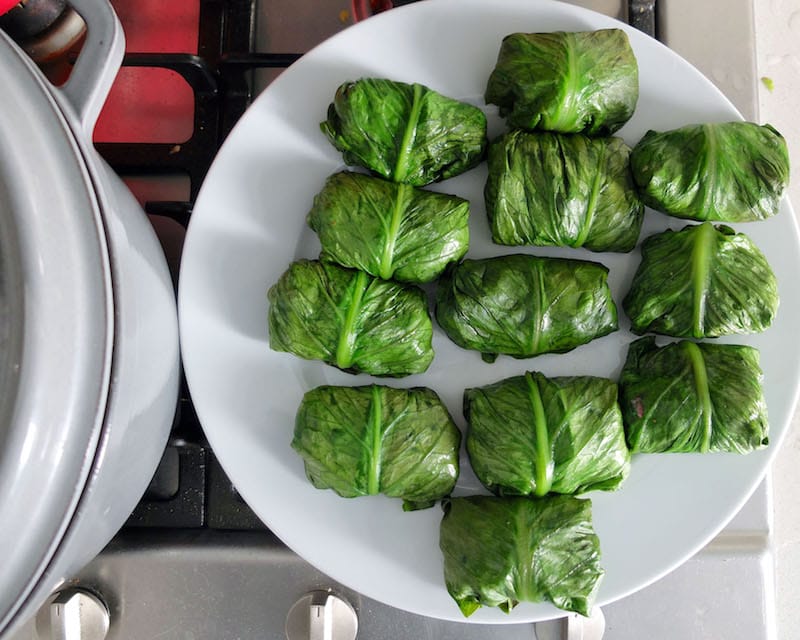 Yabrak, a dish that Frédérique Zuili cooks for Passover each year, photo by Alexis Steinman yabrak recipe