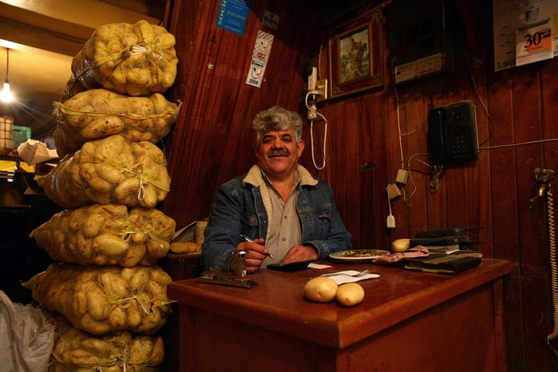 Potato salesman, La Central de Abasto, Mexico City, 2008, photo by Mark Alor Powell