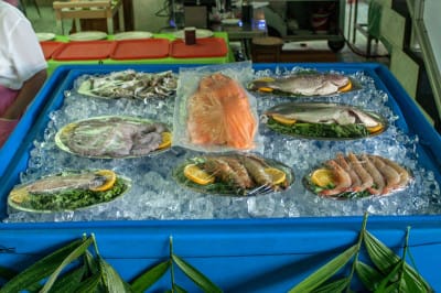 Seafood at Boca del Rio, photo by Ben Herrera